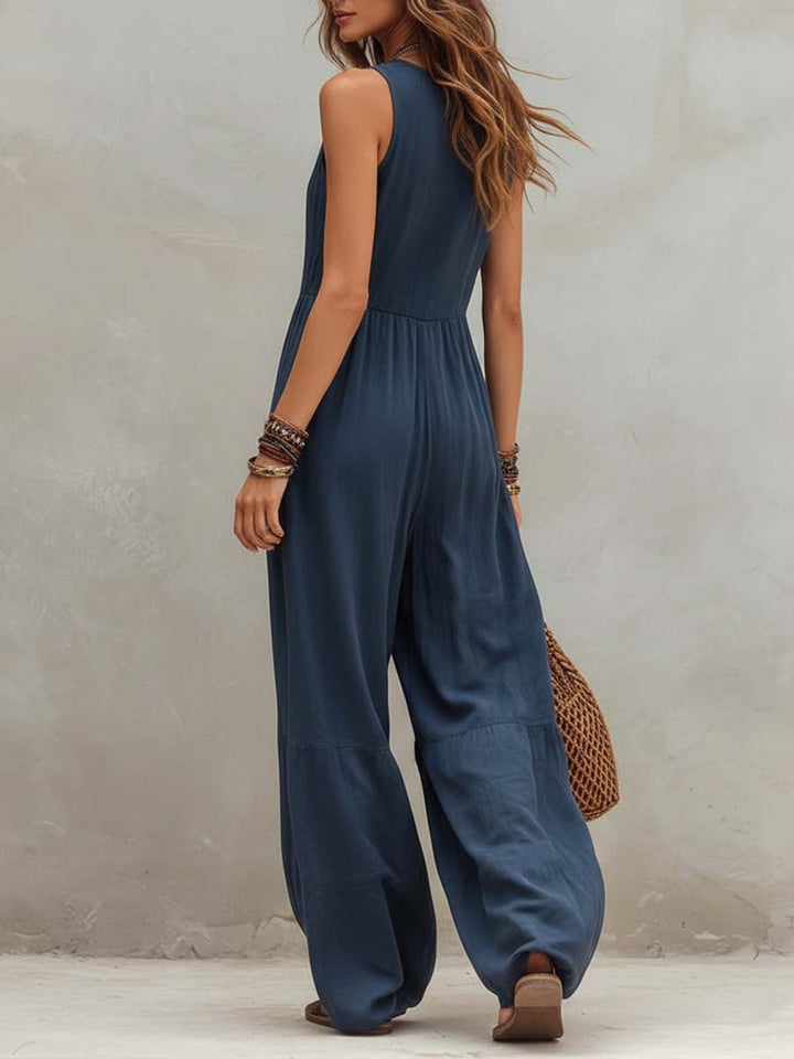 Sophie | Ruffle Neck Jumpsuit