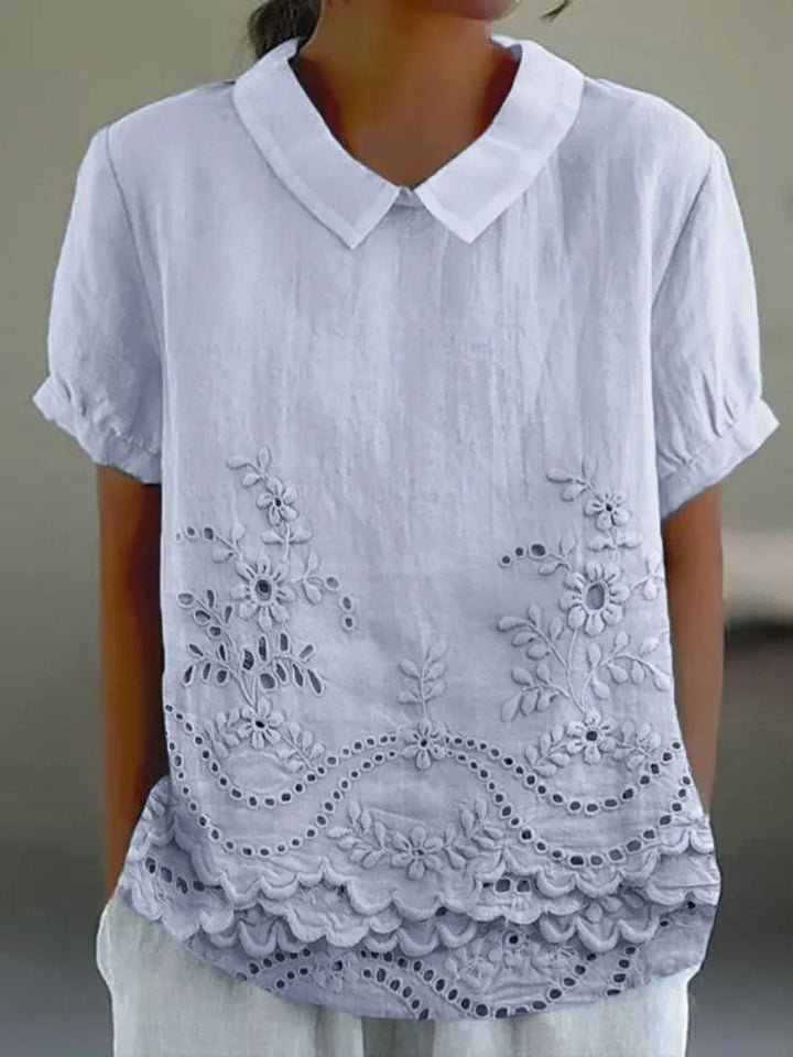 Amara | Embroidered Floral Shirt