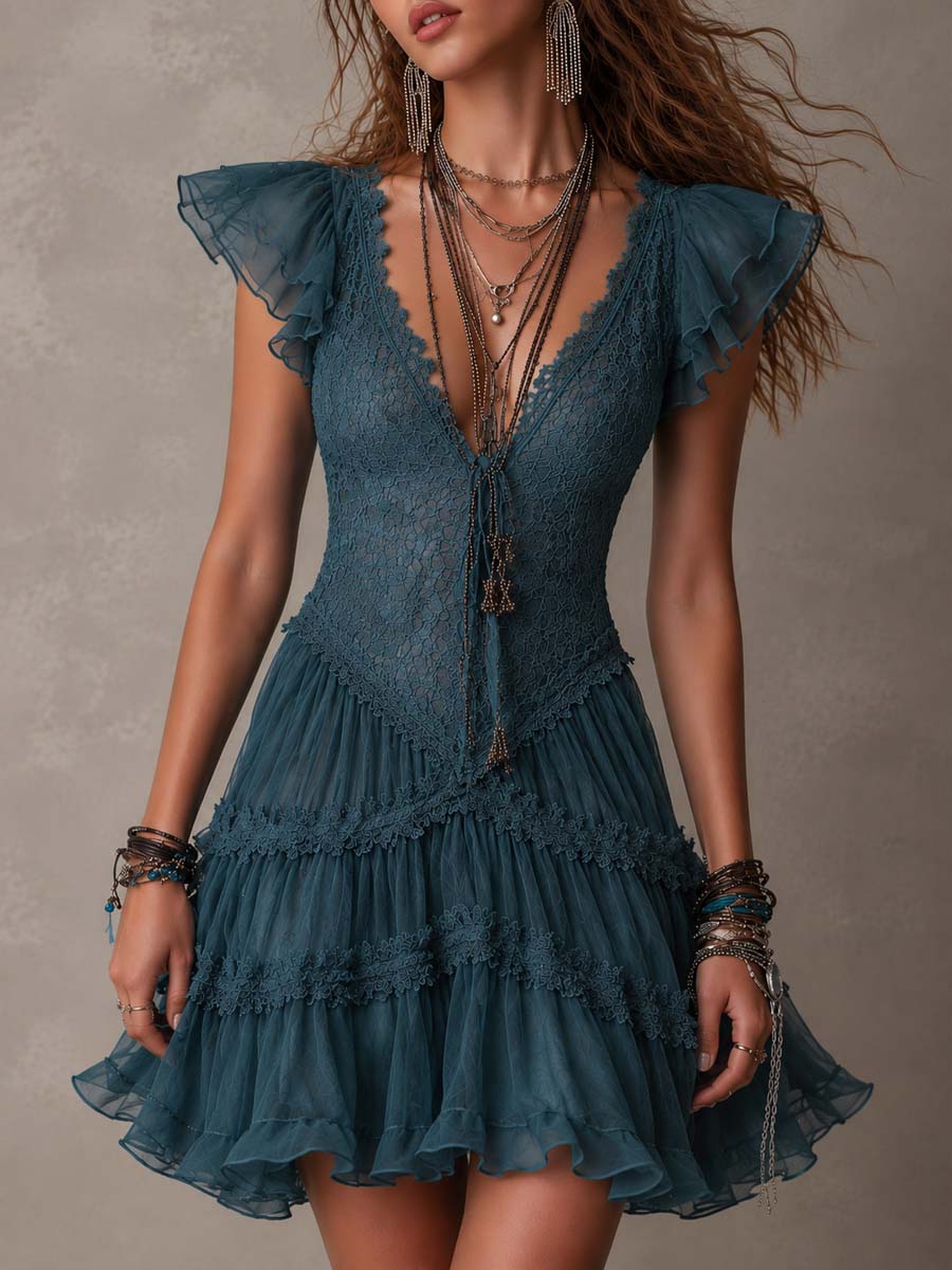 Elowen | Ruffled Mini Dress