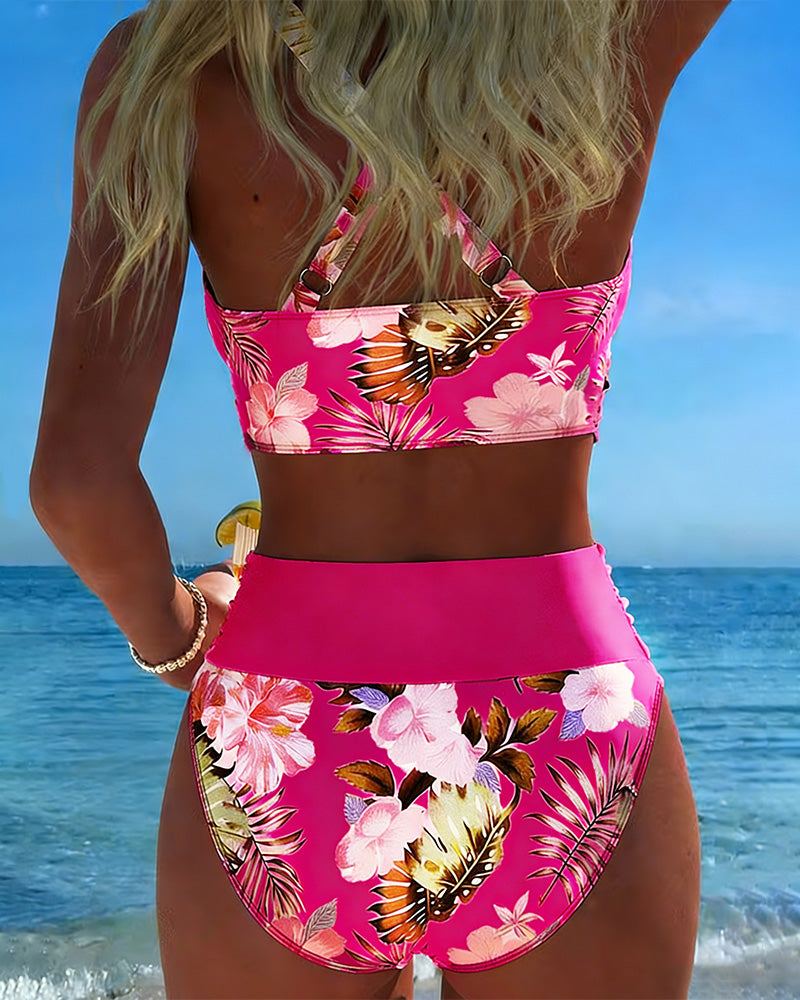Seraphina | Floral Split Bikini