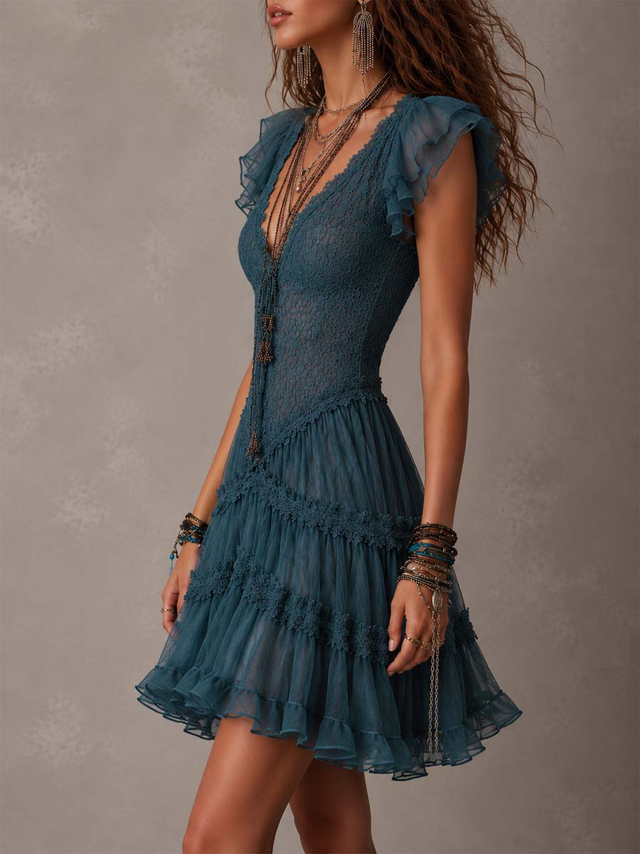 Elowen | Ruffled Mini Dress