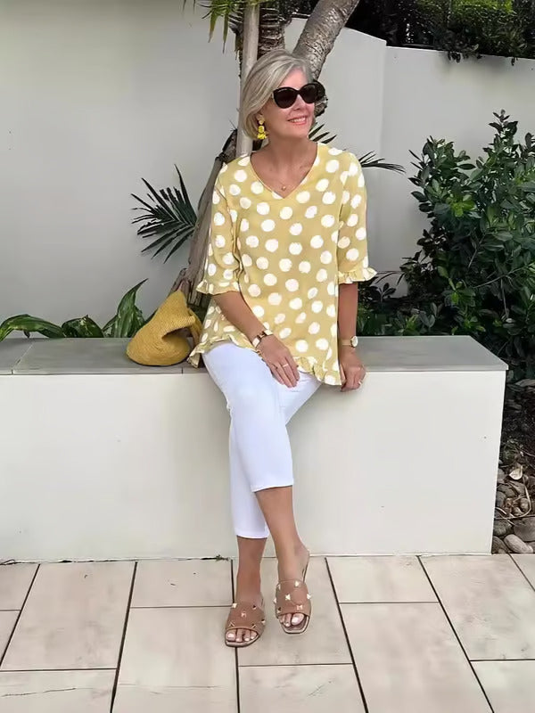 Lara | V-Neck Blouse