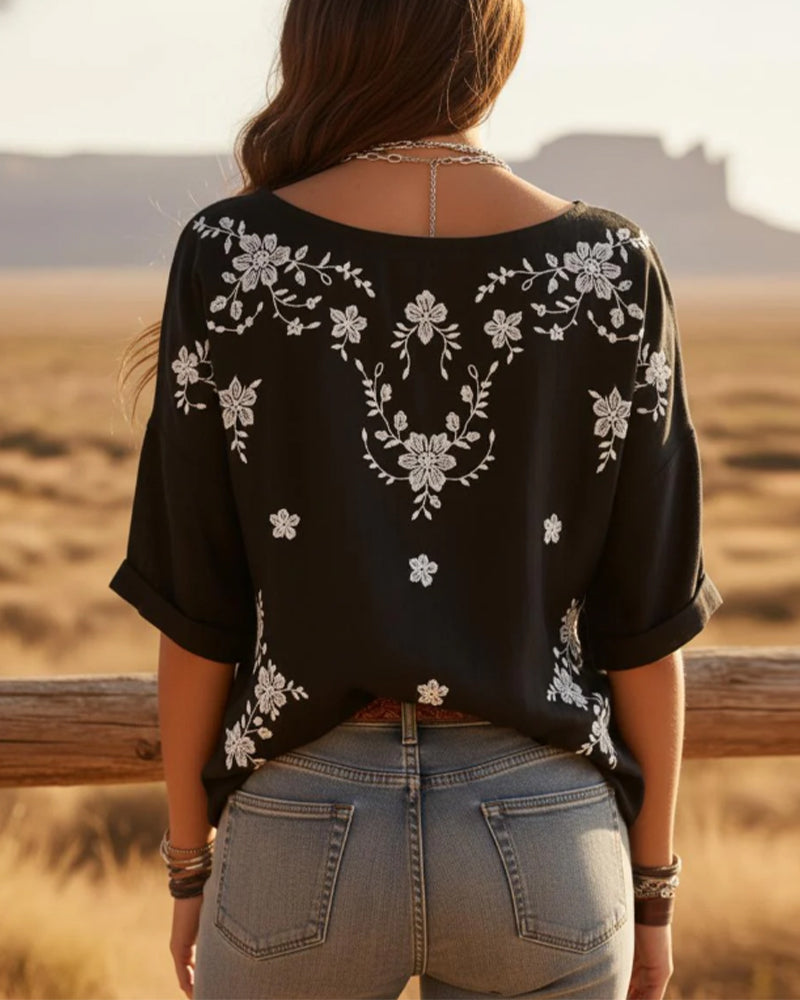Althea | Floral Loose Blouse