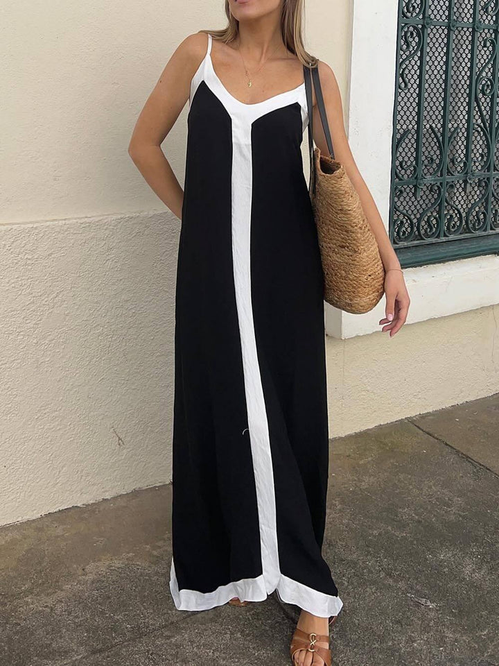 Delphine | Colorblock Midi Dress
