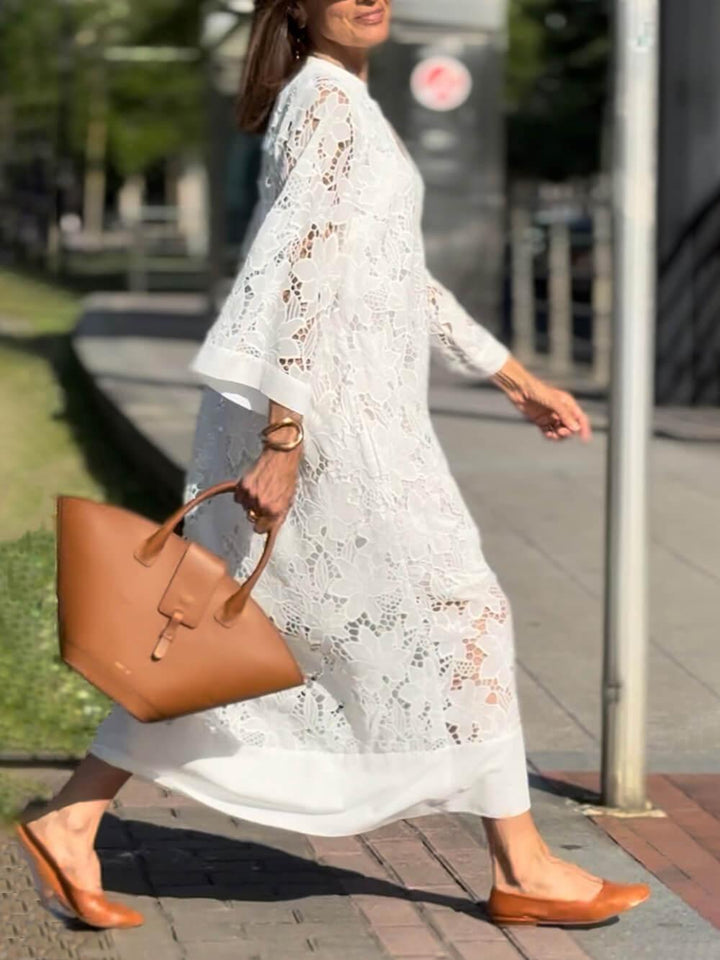 Ariadne | V-Neck Midi Dress