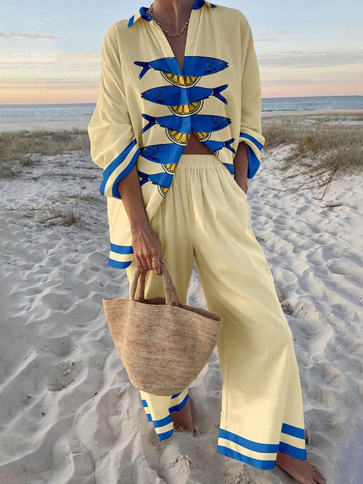 Isolde | Oversized Shirt Set