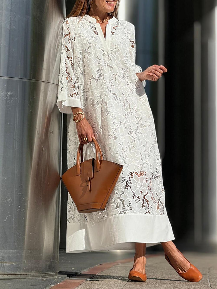 Ariadne | V-Neck Midi Dress