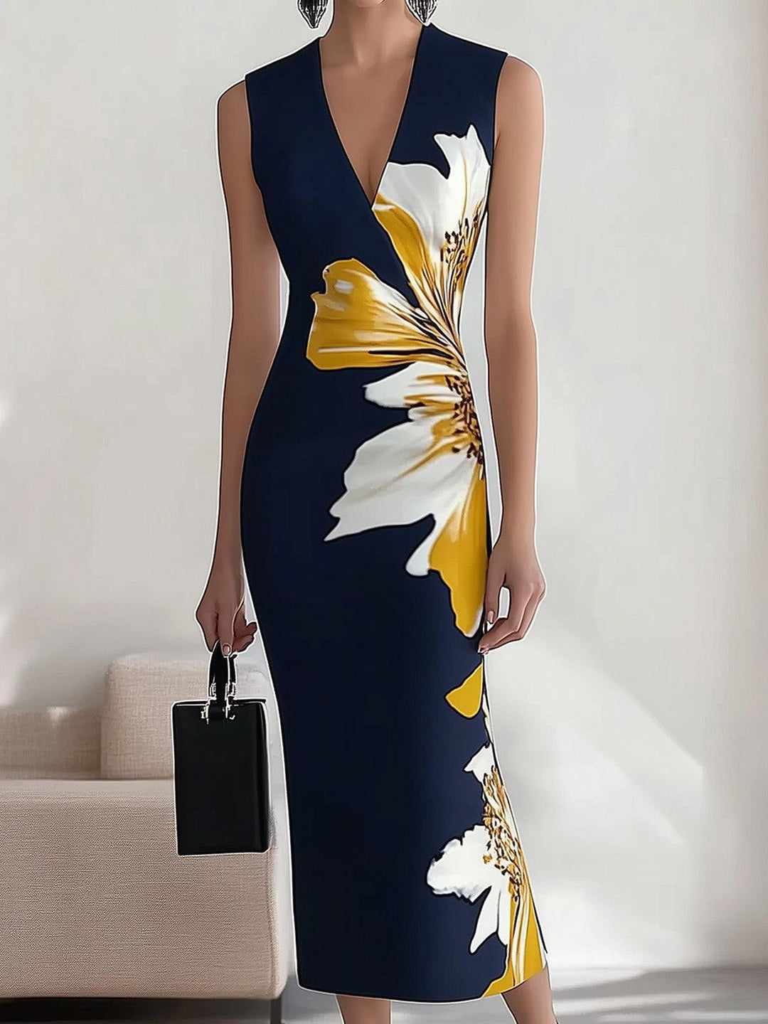 Aria | Elegant Midi Dress