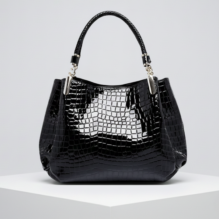 Fiona | Crocodile Shoulder Bag