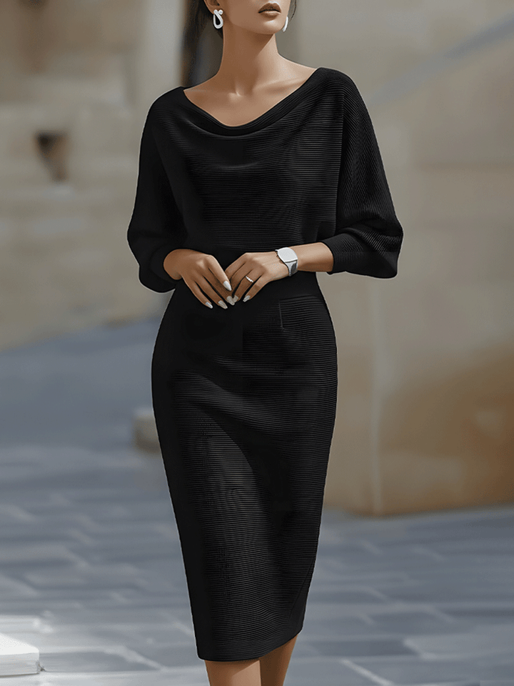 Luna | Draped Midi Dress