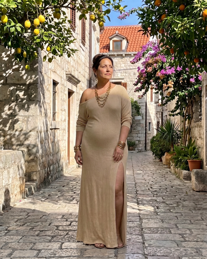 Livia | One Shoulder Midi Dress