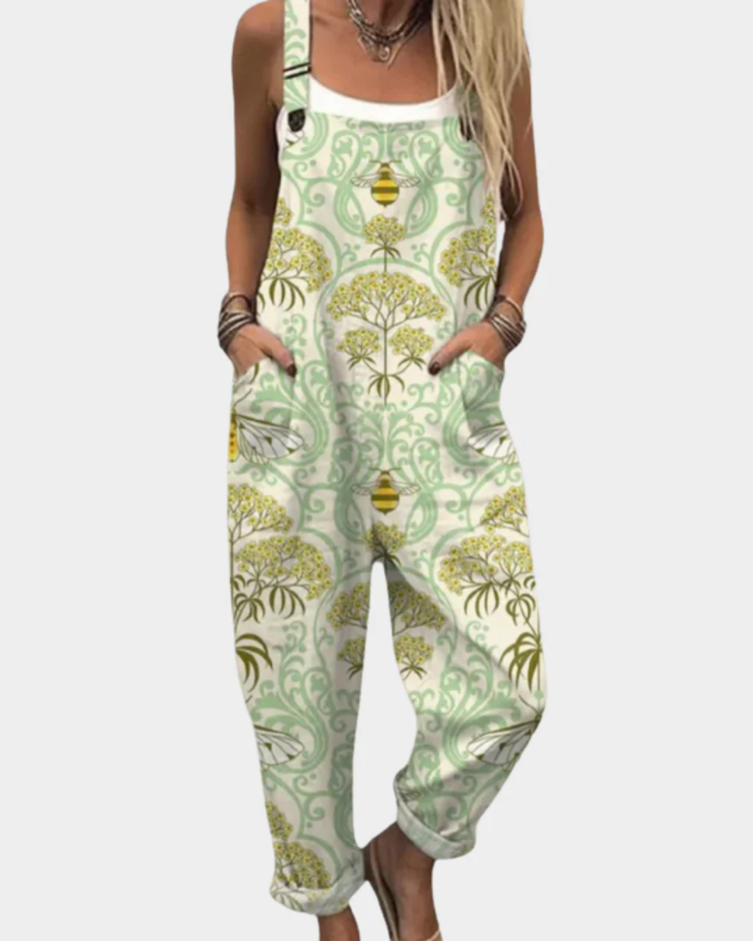 Elara | Floral Overalls