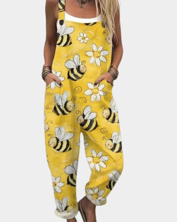 Elara | Floral Overalls