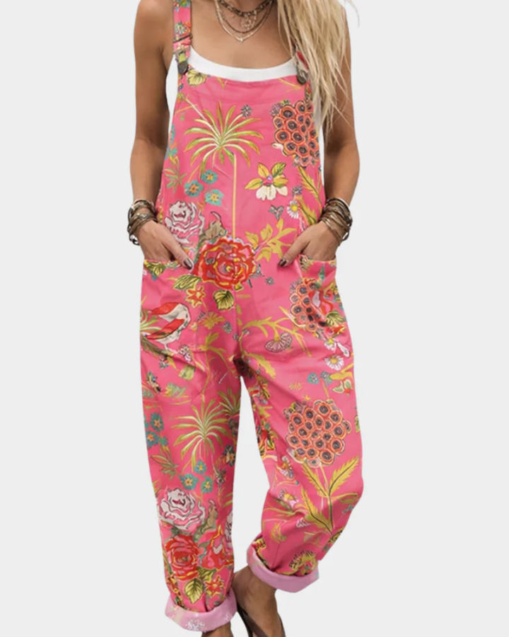 Elara | Floral Overalls