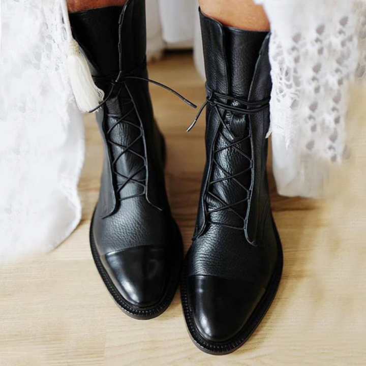Clara | Leather Heeled Boots