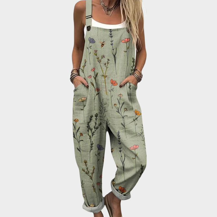 Elara | Floral Overalls