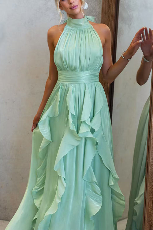 Celia | Halter Maxi Dress