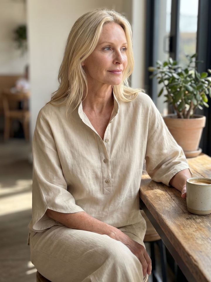 Sienna | Button Front Tunic Set