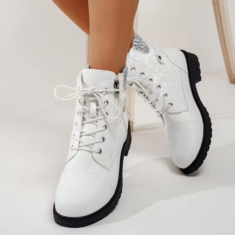 Elowen | Knit Round Toe Boots
