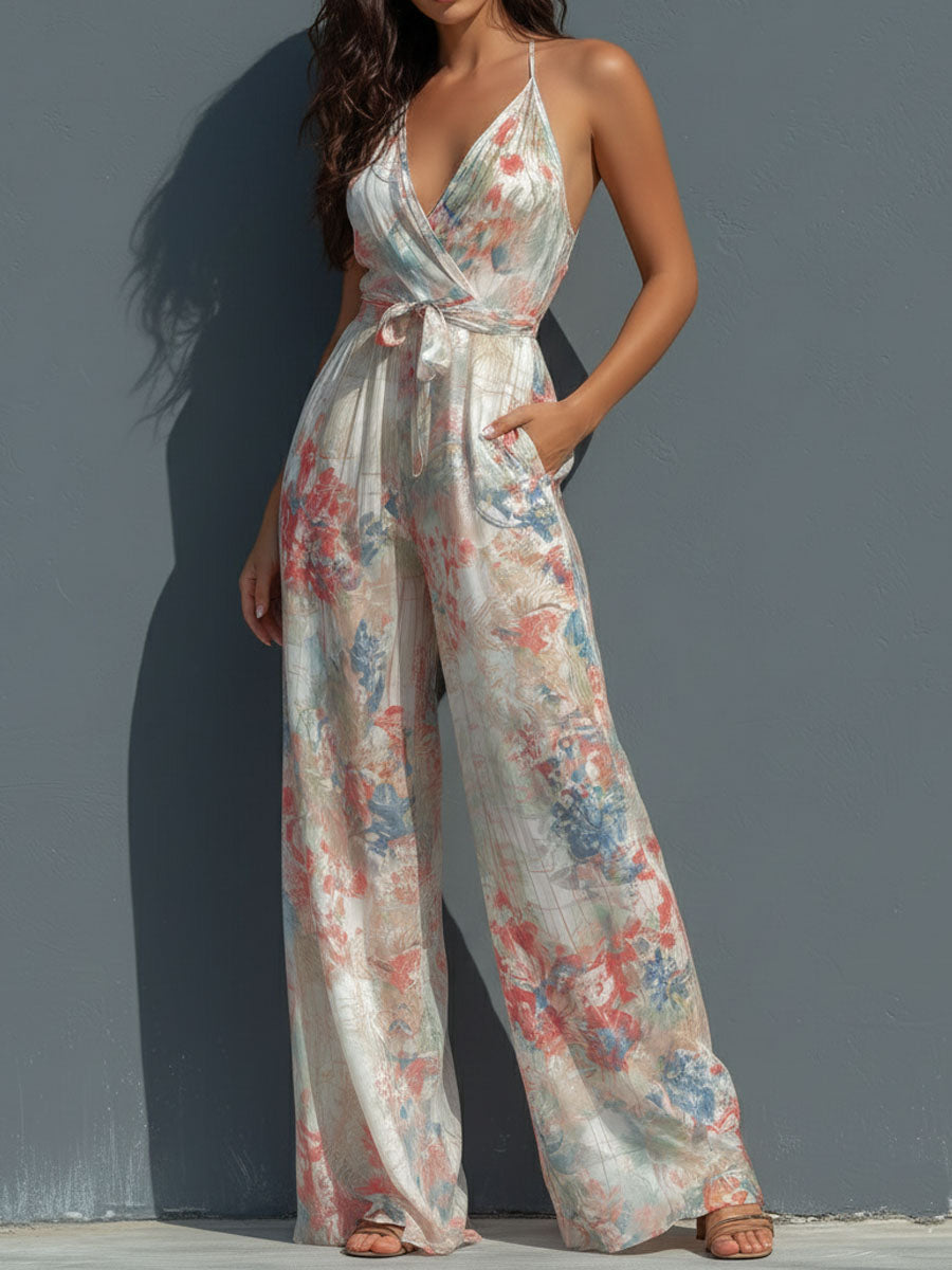 Elysia | Floral Wide-Leg Jumpsuit