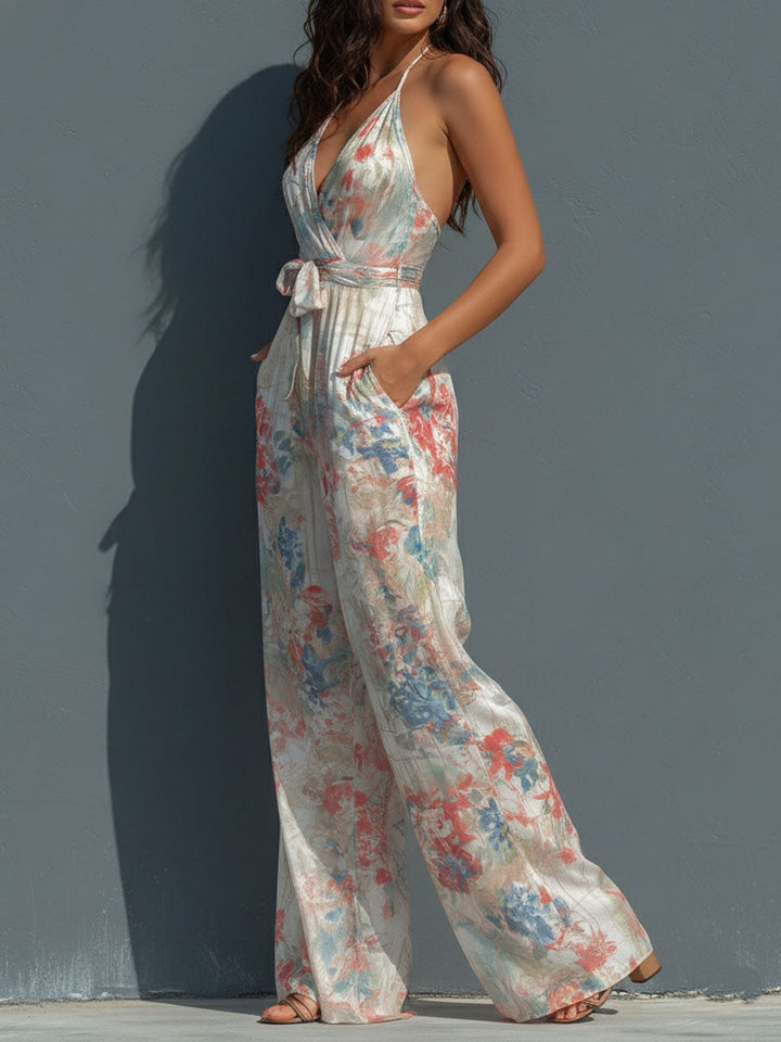 Elysia | Floral Wide-Leg Jumpsuit