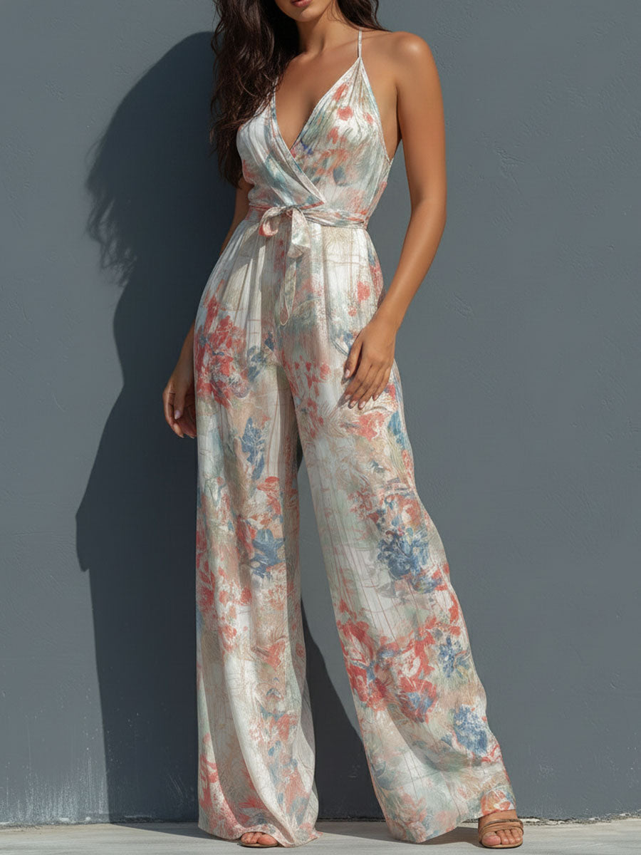 Elysia | Floral Wide-Leg Jumpsuit