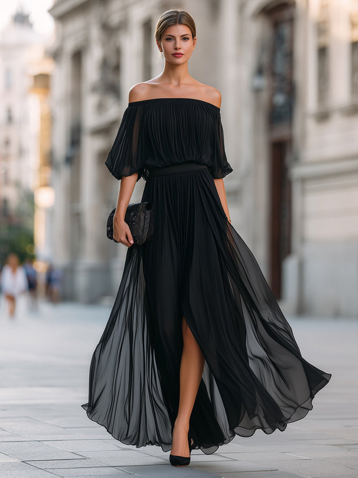 Elara | Off-Shoulder Maxi Dress