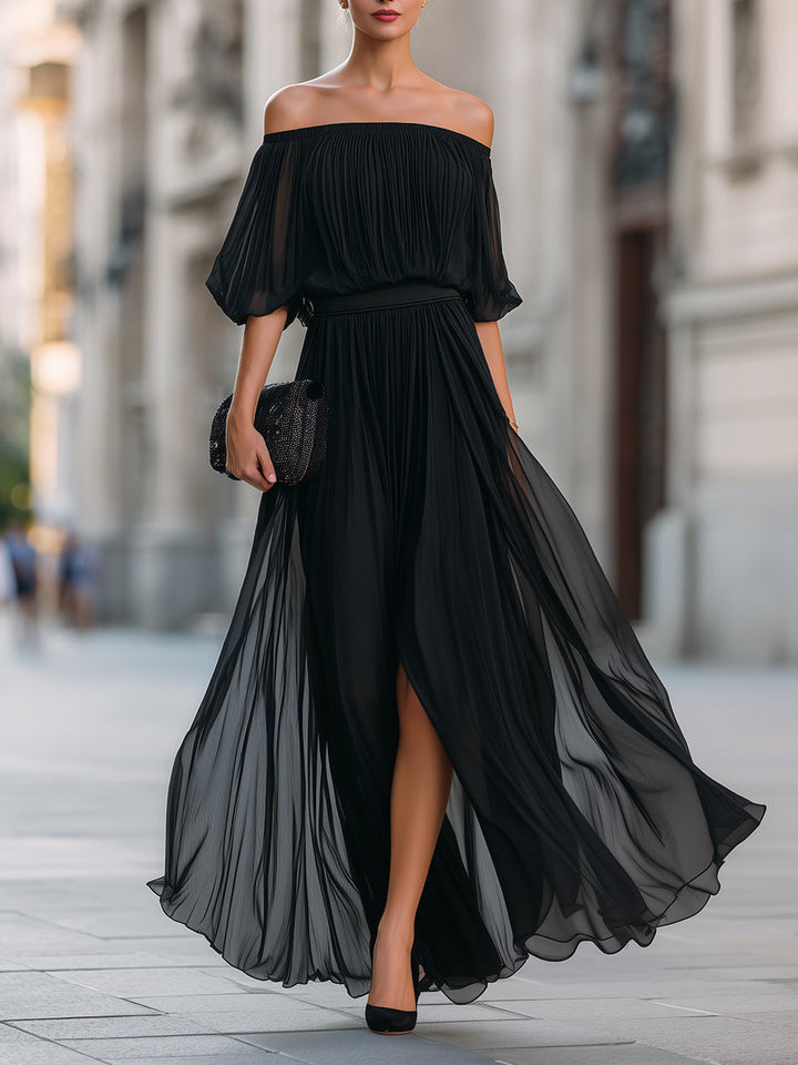Elara | Off-Shoulder Maxi Dress