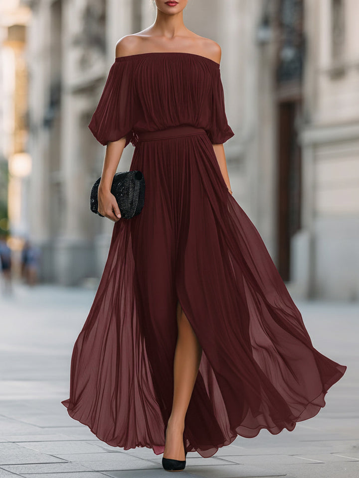Elara | Off-Shoulder Maxi Dress
