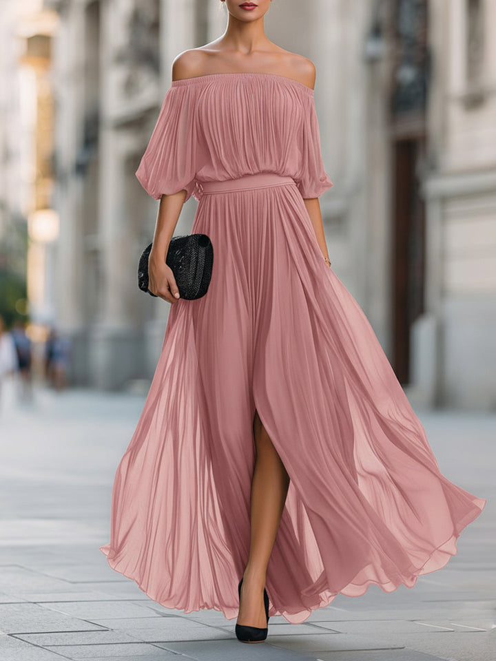 Elara | Off-Shoulder Maxi Dress