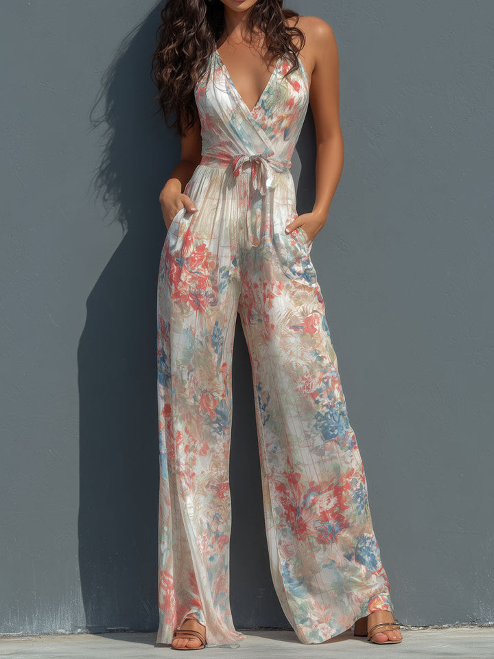 Elysia | Floral Wide-Leg Jumpsuit