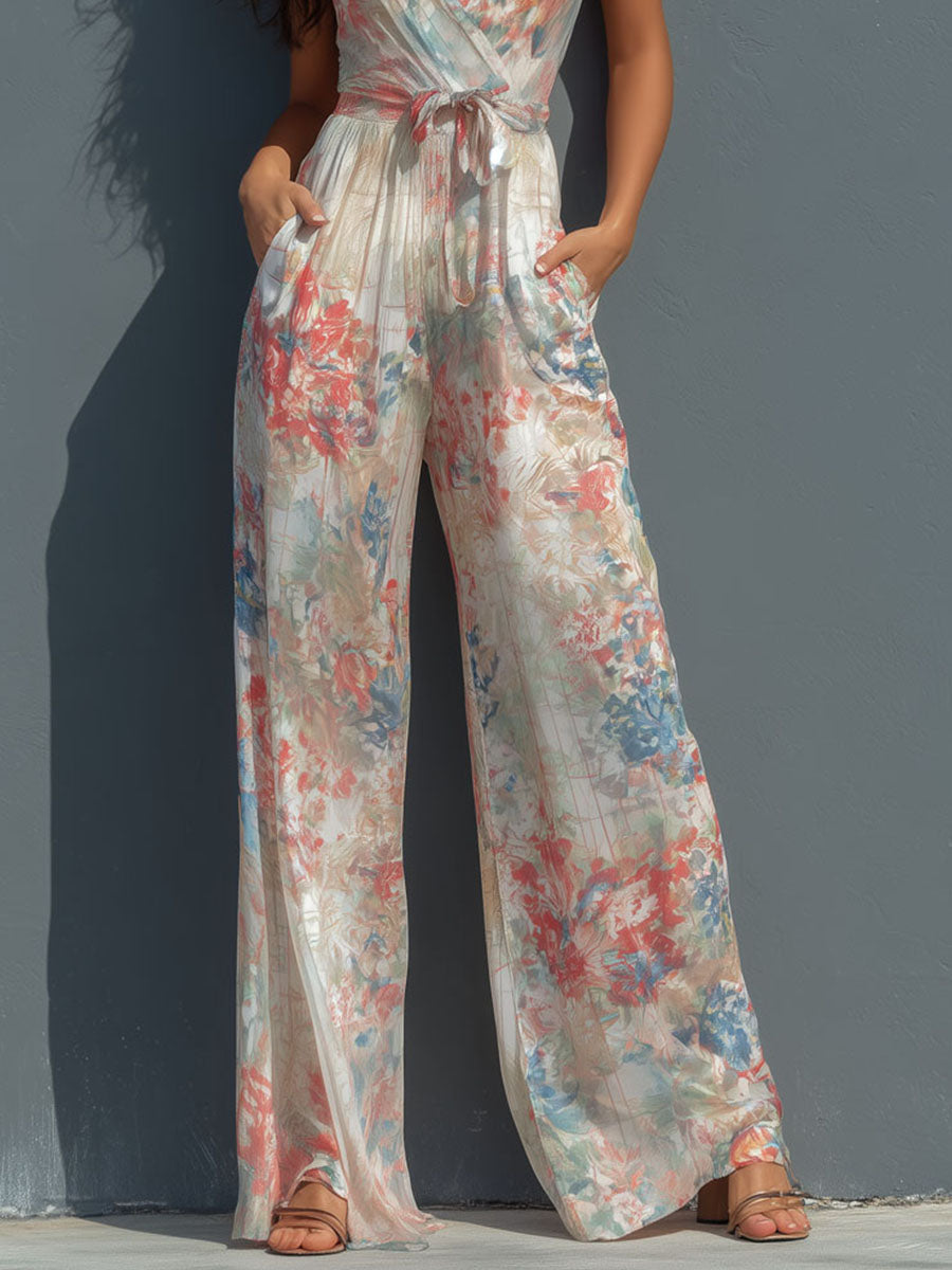 Elysia | Floral Wide-Leg Jumpsuit
