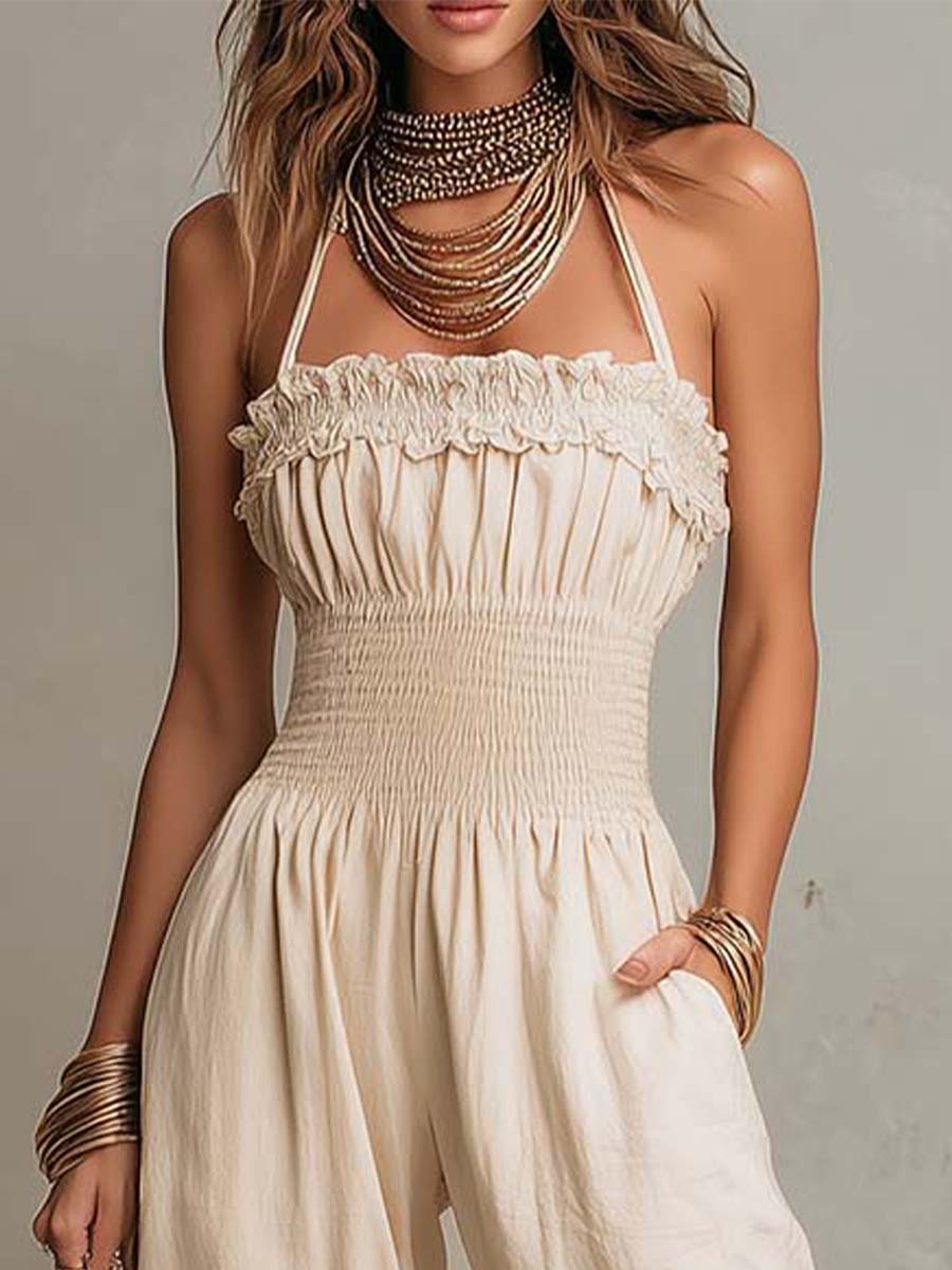 Zara | Linen Harem Jumpsuit