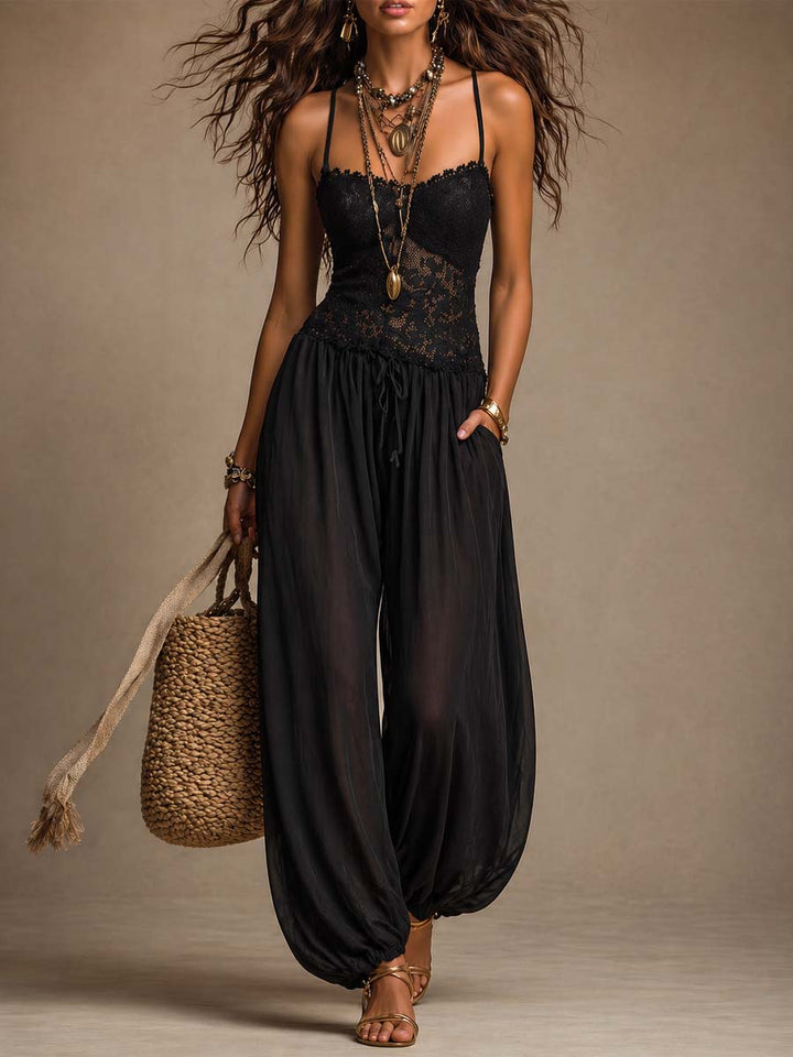 Anouk | Lace Chiffon Jumpsuit