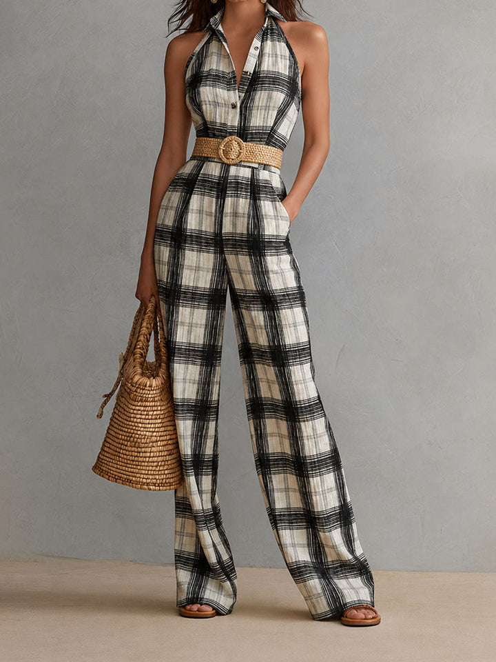Althea | Linen Wide-Leg Jumpsuit
