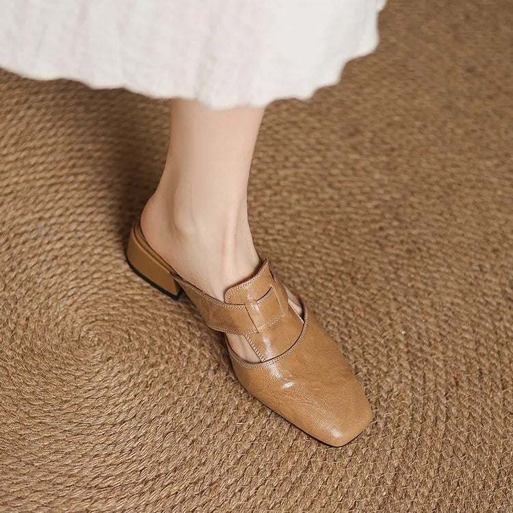 Elowen | Leather Mules