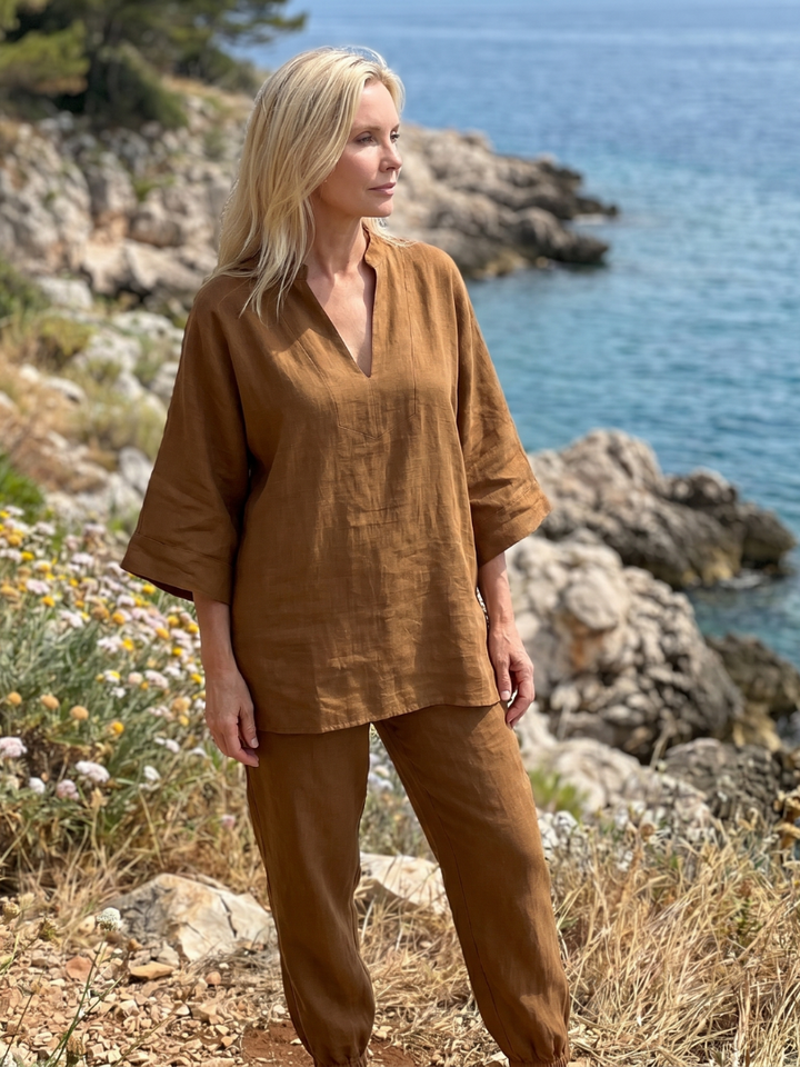 Cecily | V-Neck Tunic Set