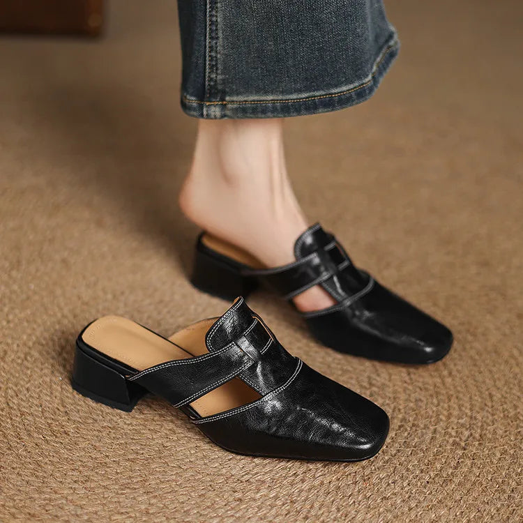 Elowen | Leather Mules