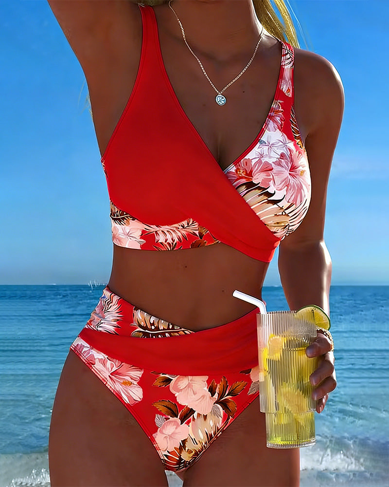 Seraphina | Floral Split Bikini