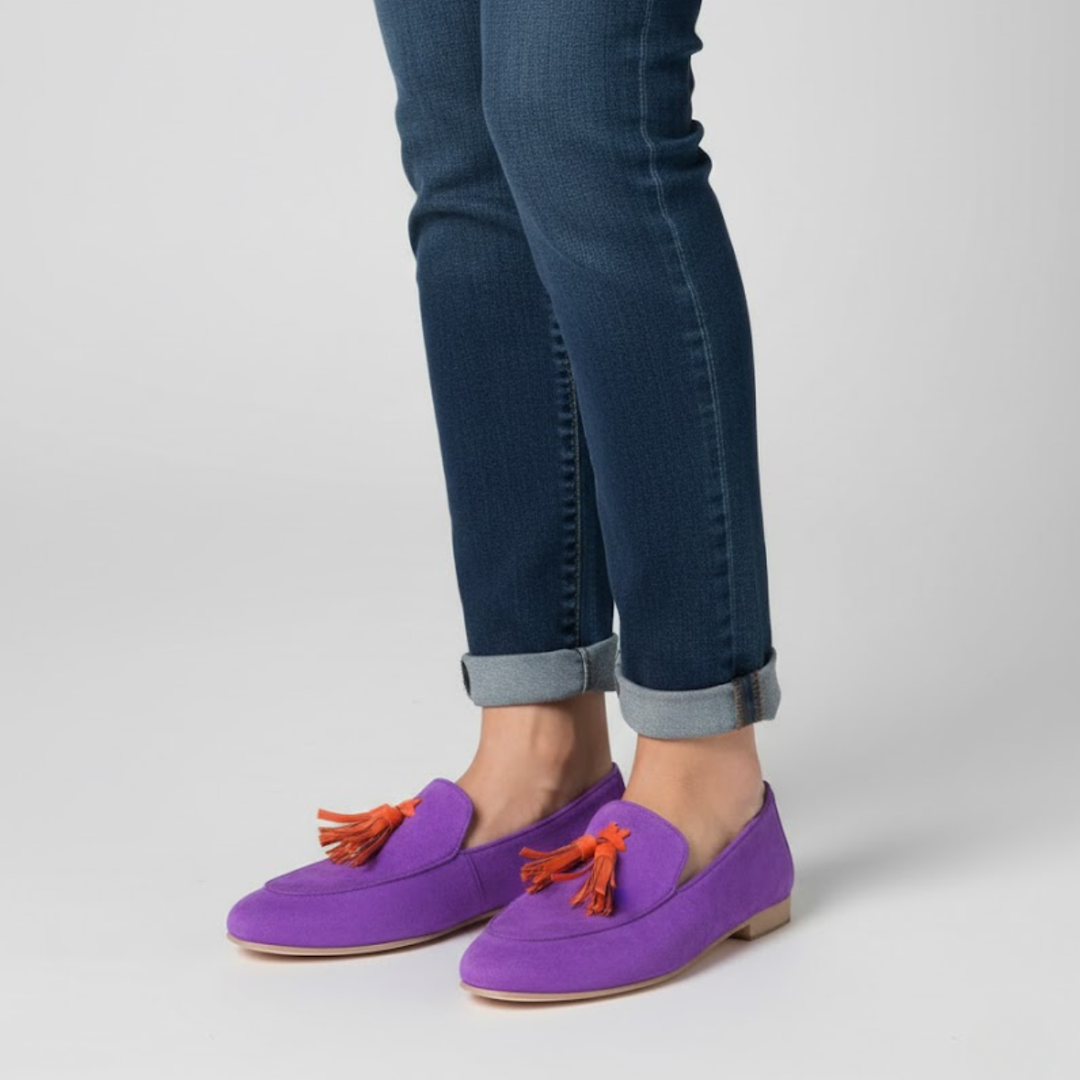 Aurelia | Suede Tassel Loafers