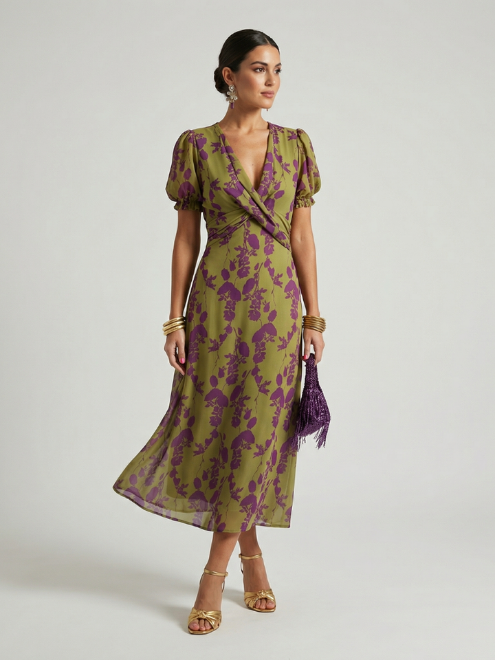 Seraphina | Floral Midi Dress