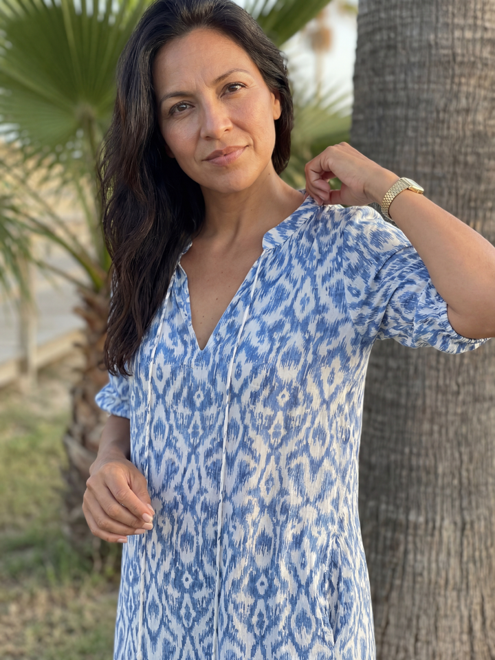 Amara | Geometric Midi Dress