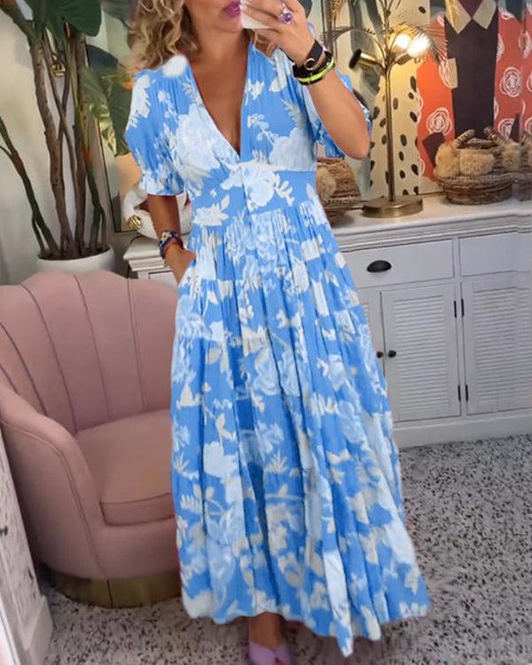 Elara | Floral Maxi Dress