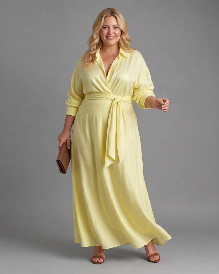 Mireille | Long Sleeve Midi Dress