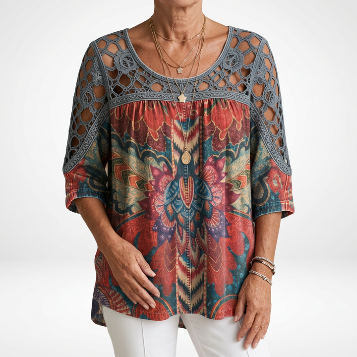 Soleil | Printed Boho Blouse