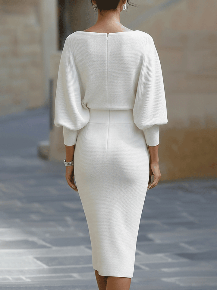 Luna | Draped Midi Dress