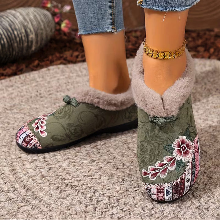 Selene | Floral Ankle Boots