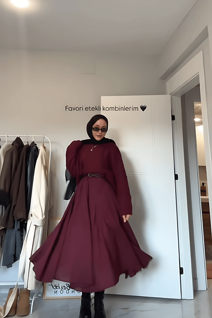Elena | Skirt Sweater Set
