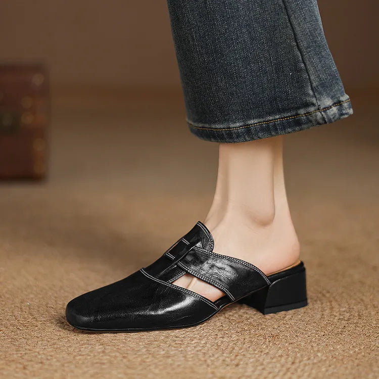 Elowen | Leather Mules