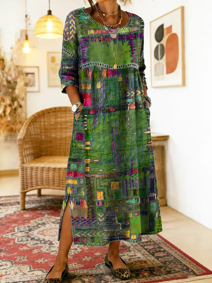 Sophie | Ethnic Patchwork Dress